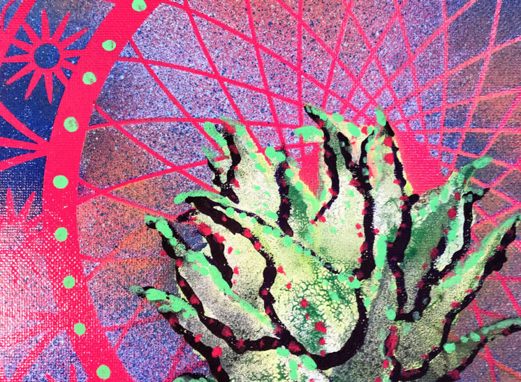 Green Cosmic Agave in the Sunset, 8
