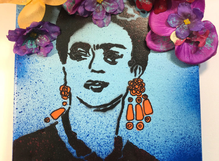 Frida Enflorada Grande in Blue, 8