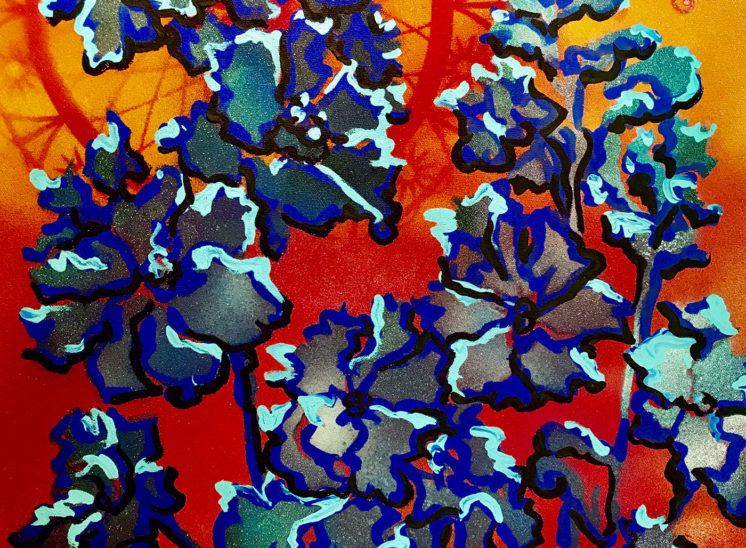 Blue Delphinium, 18