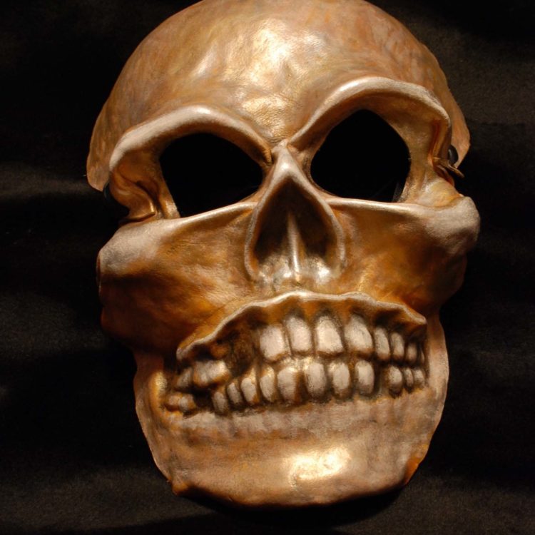 Molded Leather Skull Mask, 2009